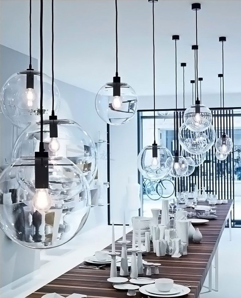 Lampada Da Soffitto Pensile Di Vetro Lassi Black 20 Cm