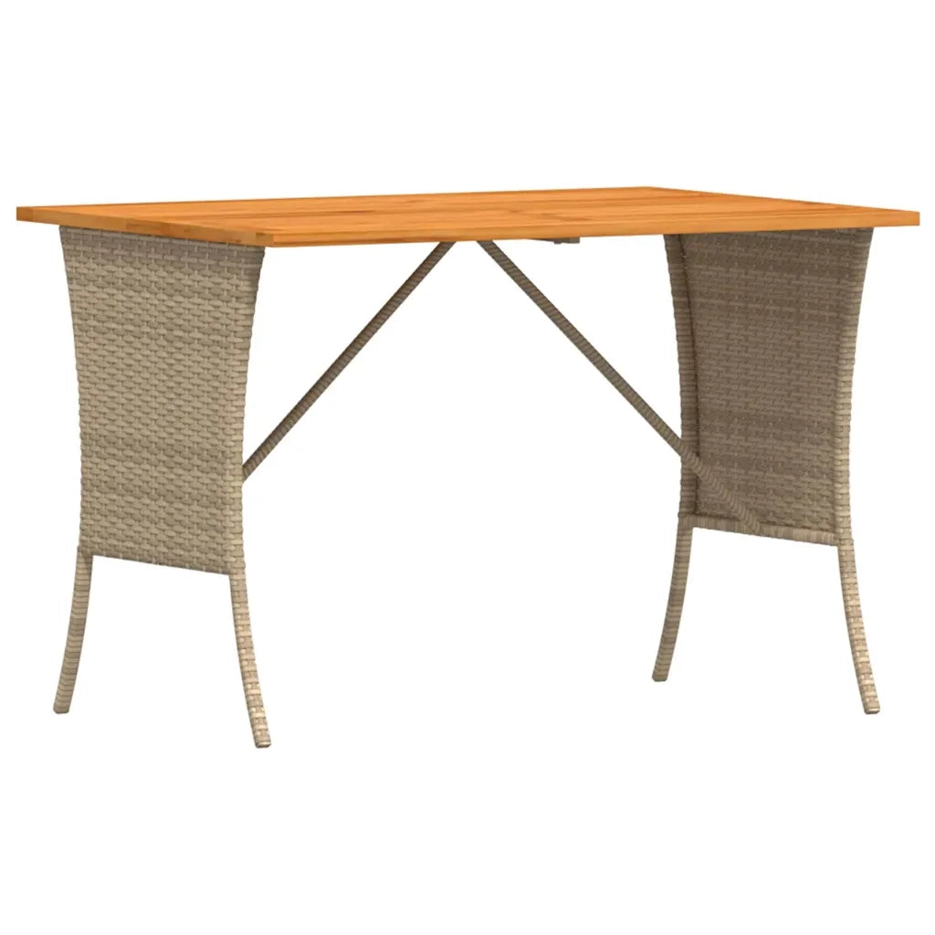 Set Divano da Giardino 4 pz con Cuscini Beige in Polyrattan 3365340