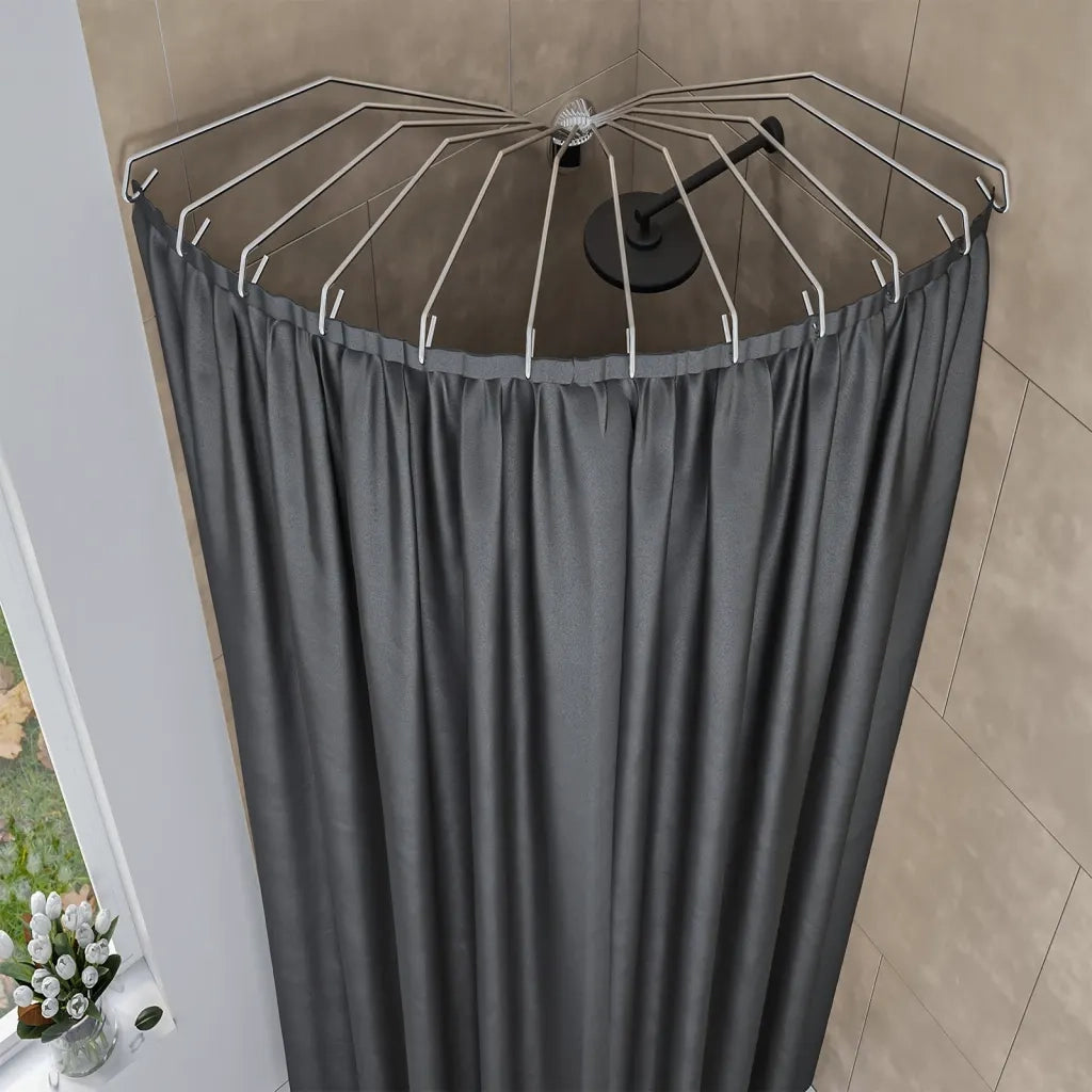 Sealskin Barra per Tenda da Doccia a Ombrello ad Angolo Cromo 436877