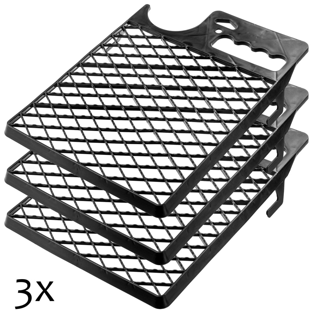 Griglia per pittura piccola KADAX 230x305mm per rullo, nera, con supporto per secchio, 3 pezzi