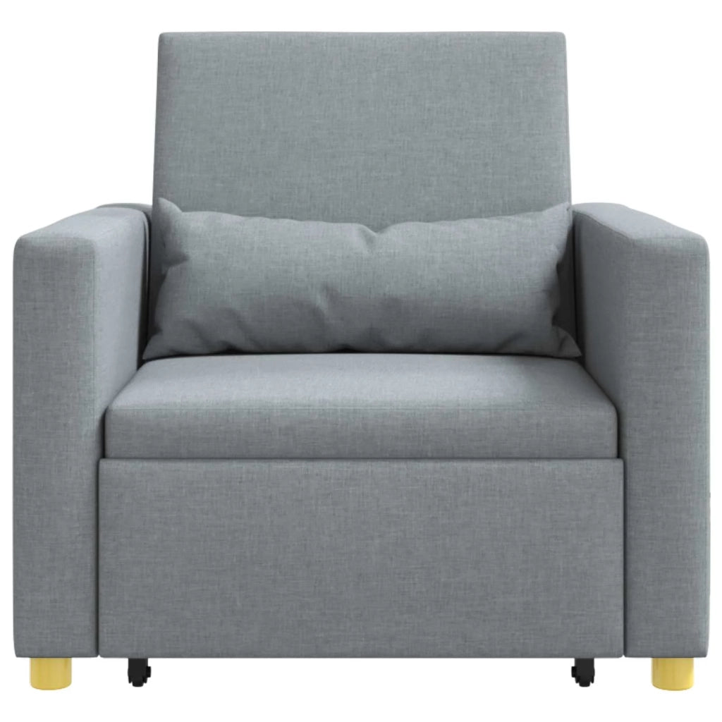 Divano letto estraibile singolo Grigio chiaro 90 x 165 x 87 cm 42002684