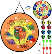 Tavolo da Darts 66 cm - Tavolo da Darts Opportuno - Giocattolo Sicuro - Incluso 8 Palle Adesive - Adatto a Bambini da 3 Anni in Suo - Indoor/Outdoor - Set di Darts