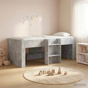 Letto Alto per Bambini Grigio Cemento 90 x 200 cm 3422558