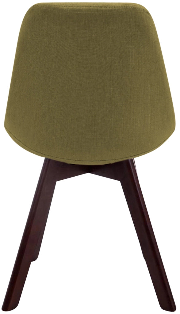 Sedia Borneo Tessuto V2 verde,noce
