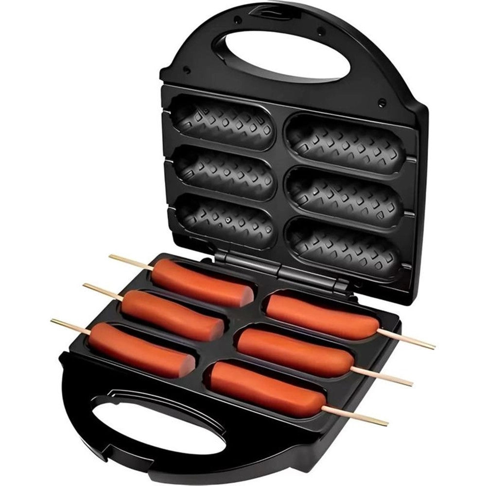 Trade Shop - Piastra Elettrica Antiaderente Multifunzione 750w Calore Uniforme Per Corn Dog Hot Dog -