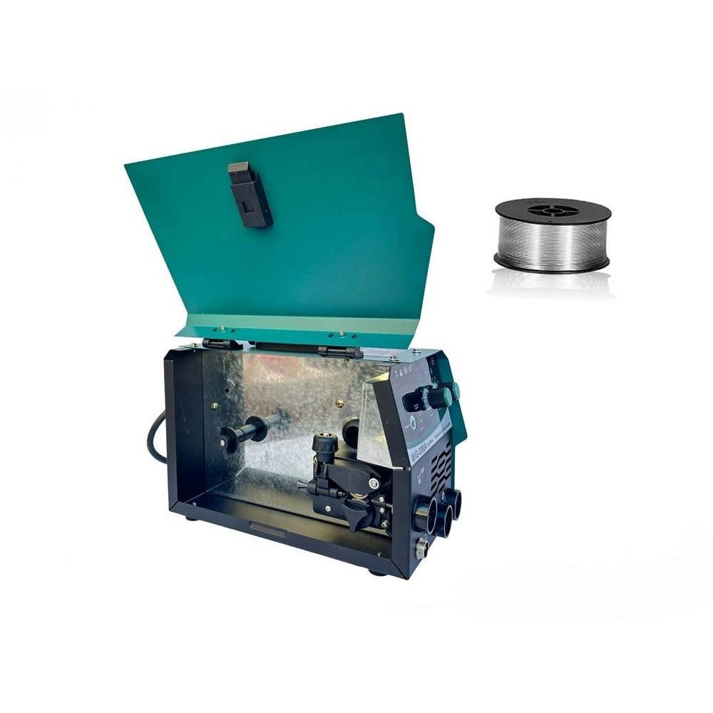 Trade Shop - Saldatrice Mig A Filo Continuo No Gas 200 A Mma Elettrodo + Bobina Mig-200a -