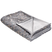 Coperta in poliestere grigio 150 x 200 cm copriletto plaid in marmo dorato motivo soggiorno camera da letto