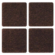 FELTRINO ADESIVO SEDIA MARRONE  35X 35 MM CF 3 PZ*- 50,0 confezione