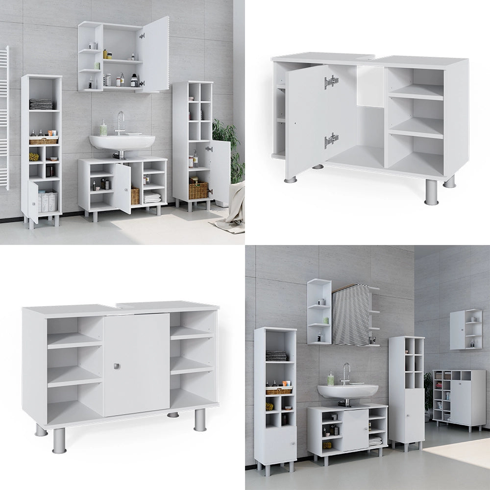Vicco Mobile sottolavabo per bagno Bianco 80 x 54 cm