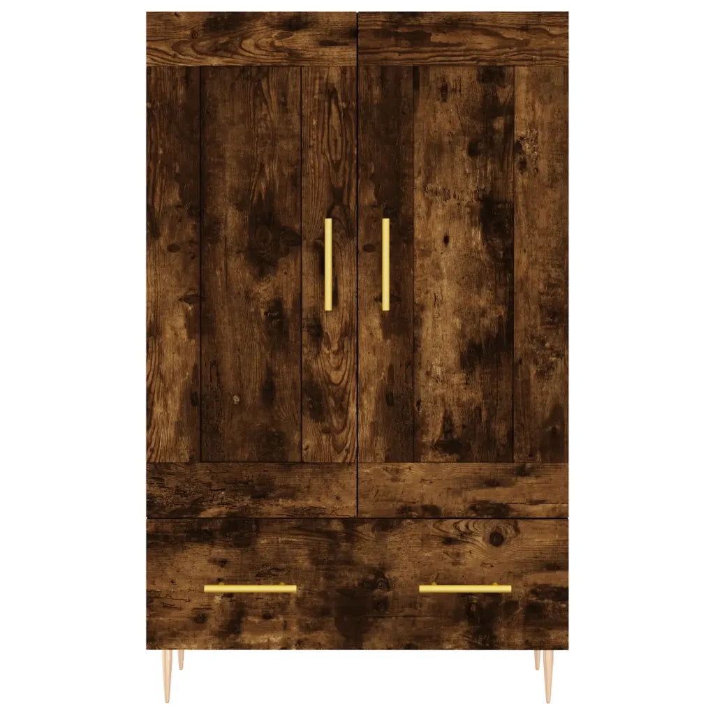 Credenza | Madia | Buffet da pranzo | Armadio da pranzo Rovere Fumo 69,5x31x115 cm in Legno Multistrato