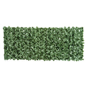 EasyComfort Edera Finta per Balconi in PE Anti-UV, Rotolo Siepe Artificiale con Foglie, 240x100cm, Verde Scuro