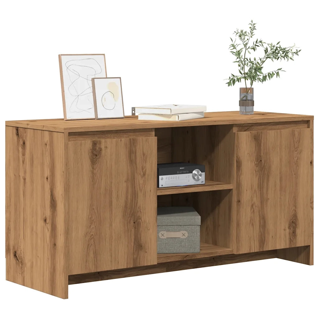 Mobile TV Rovere Artigianale 102x37,5x52,5 cm Legno Multistrato 856783