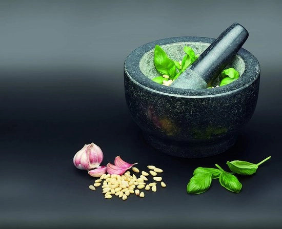 Mortaretto e Pestello, Ciotola Tritacarne con Manico Martello, Pestello Aglio Salsa Tritacarne Manuale Frantumatore Cucina Accessori di Cucina