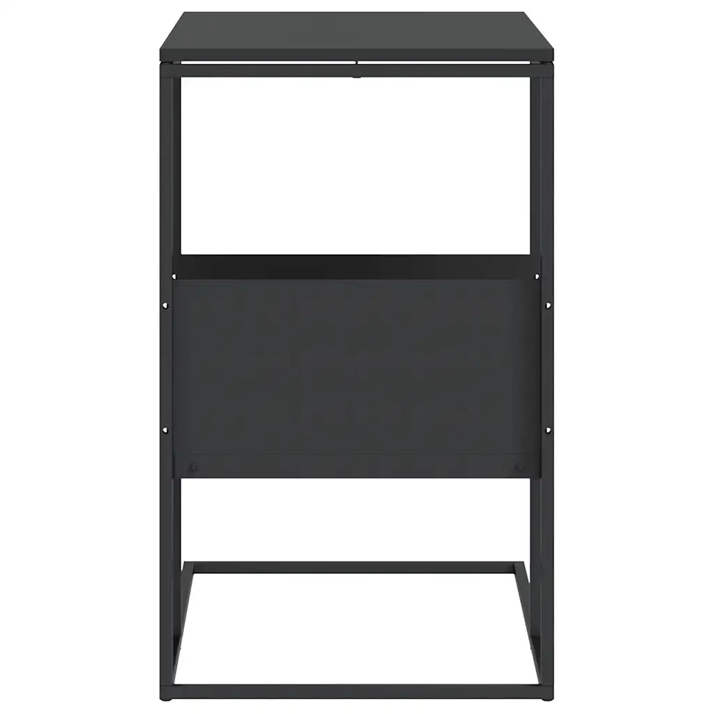 Tavolino Nero 55x36x59,5 cm Legno Multistrato cod mxl 59083
