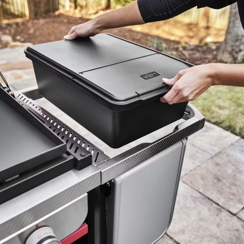 Weber 3400107 contenitore per esterni weber works compatibile con piastre premium weber slate da 76 cm