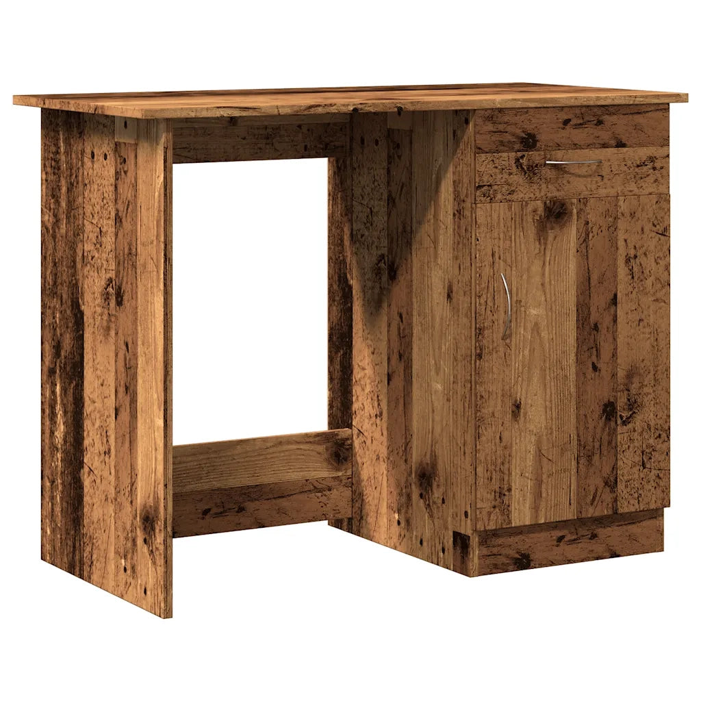 Scrivania Legno Antico 100x50x76 cm in Legno Multistrato