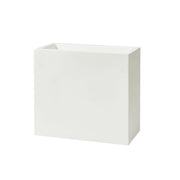 Vaso Rettangolare Indoor e Outdoor Tera Schio Tower Chalk 79x39 cm in Plastica Bianco Gesso