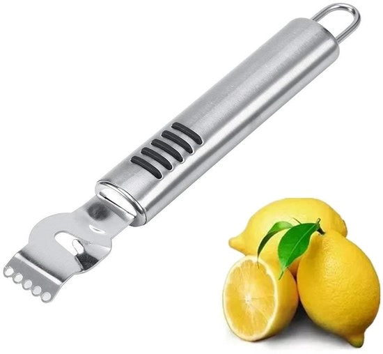 Zester a Citrus con Rasp Rostfreddo in Acciaio Inox - Design Ergonomico - Resistente alla Lavastoviglie - Accessorio Cucina - 16 x 2,6 cm