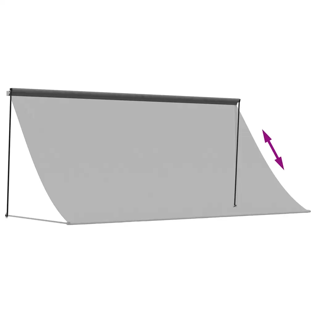 Tenda da Sole | Tenda parasole Retrattile Antracite 300x150 cm Tessuto e Acciaio