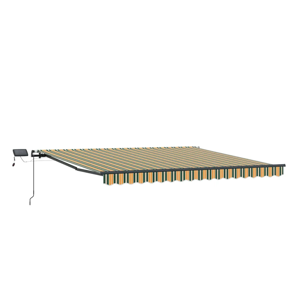 Tenda Retrattile Verde e giallo 450 ×300 cm Tessuto 3331058