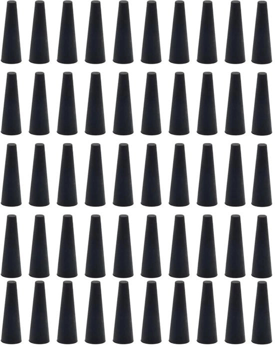 Stopperi in Silicone - 50 pezzi - Resistente allo Sfregamento - Alta Resistenza al Calore - Placchette di Sigillatura - Bocchette per Tappi - Adatti per Fori - Stopperi in Gomma