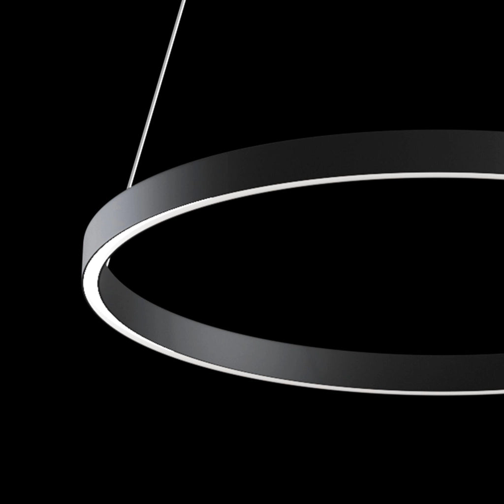 Lampada pendente Modern in Alluminio Rim Nero