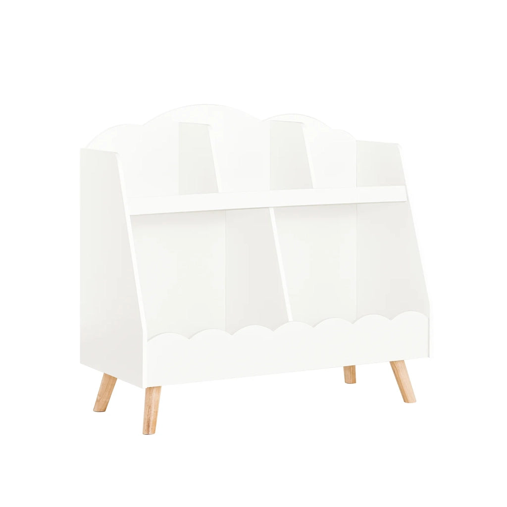 Libreria per bambini Scaffale portaoggetti con 5 scomparti Bianco 82x35x76cm KMB100-W