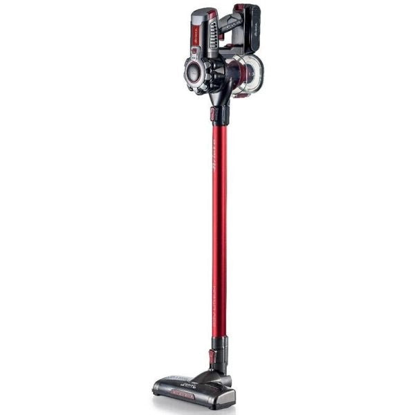 Ariete 2757 22v lithium - scopa elettrica senza fili - 3 livelli di filtrazione - batteria li-ion 2200 mah - kit accessori incluso - rosso - 00P275700AR0