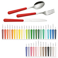 Servizio Set di Posate 24 pezzi in Acciaio Inox Eme Brio Giallo 56