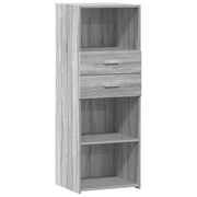 Credenza | Madia | Buffet da pranzo | Armadio da pranzo Grigio Sonoma 45x42,5x124 cm in Legno Multistrato