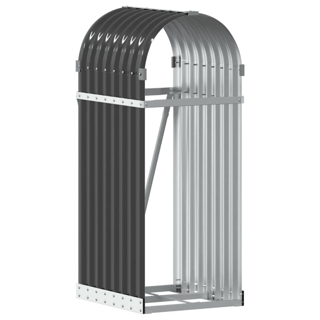 Portalegna 40 x 45 x 100 cm acciaio zincato antracite 02_0043777