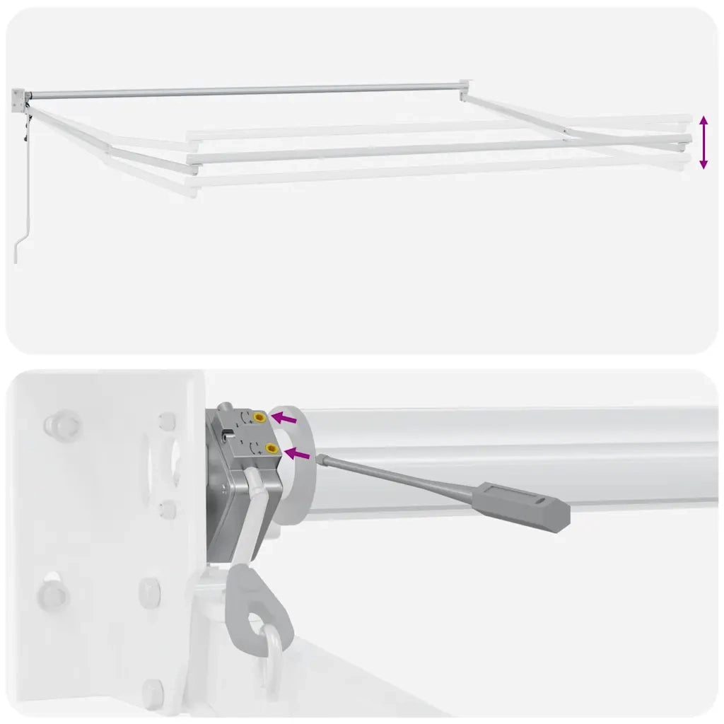 vidaXL Tenda da Sole Retrattile Automatica Marrone 450x300 cm