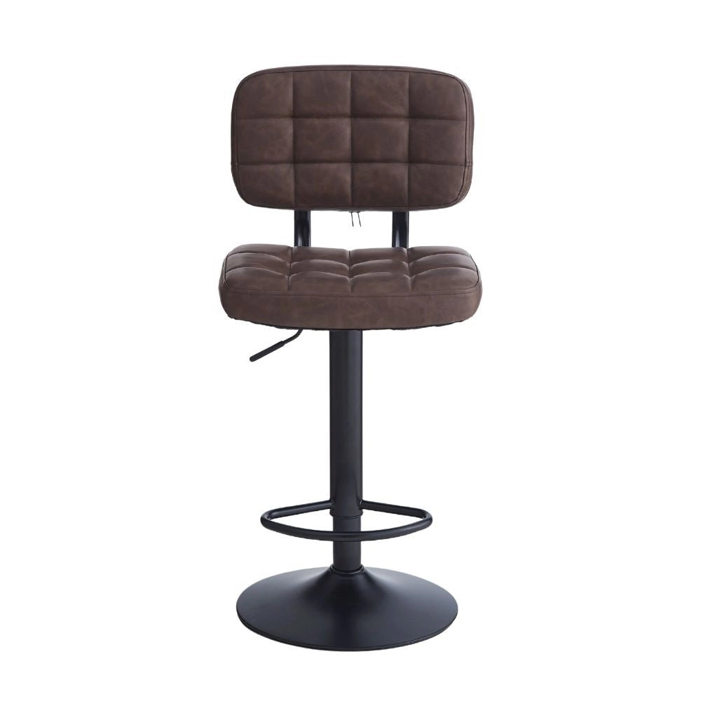 Sgabello Mavi ecopelle marrone e base nera: Stile, Comfort e Funzionalità per i tuoi spazi