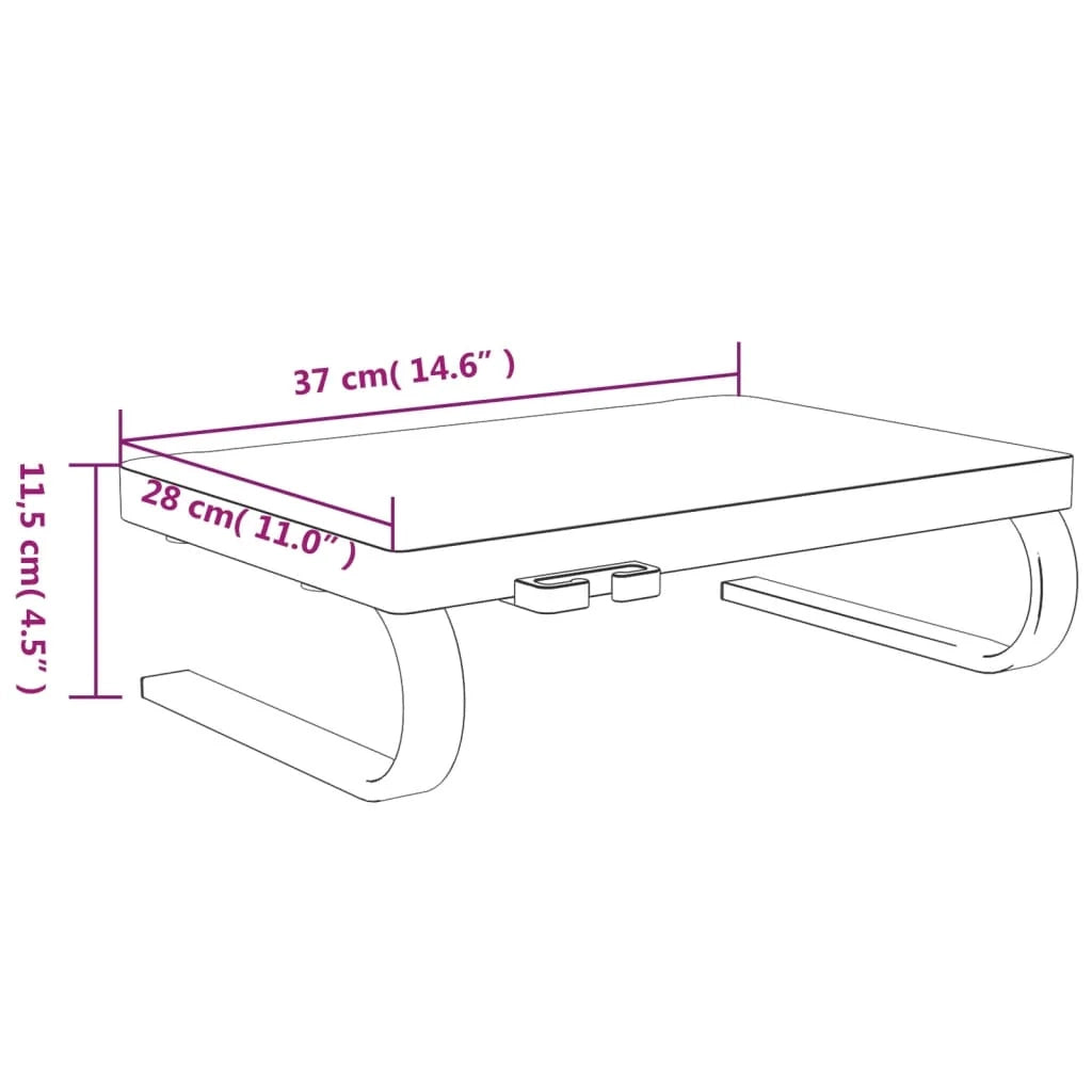 Supporto per monitor 37 x 28 x 11,5 cm nero 02_0029200