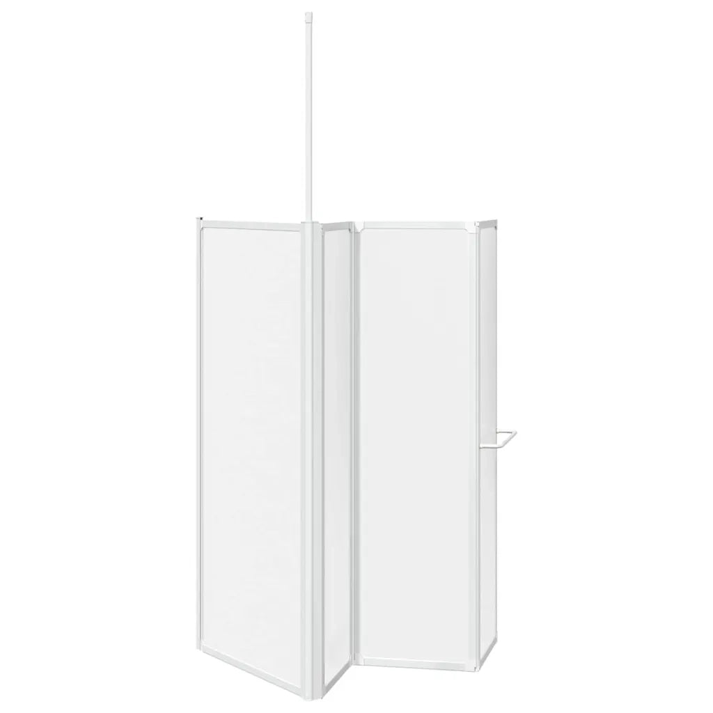 Schermo da Bagno Glassato 120 x 70 x 137 cm Alluminio