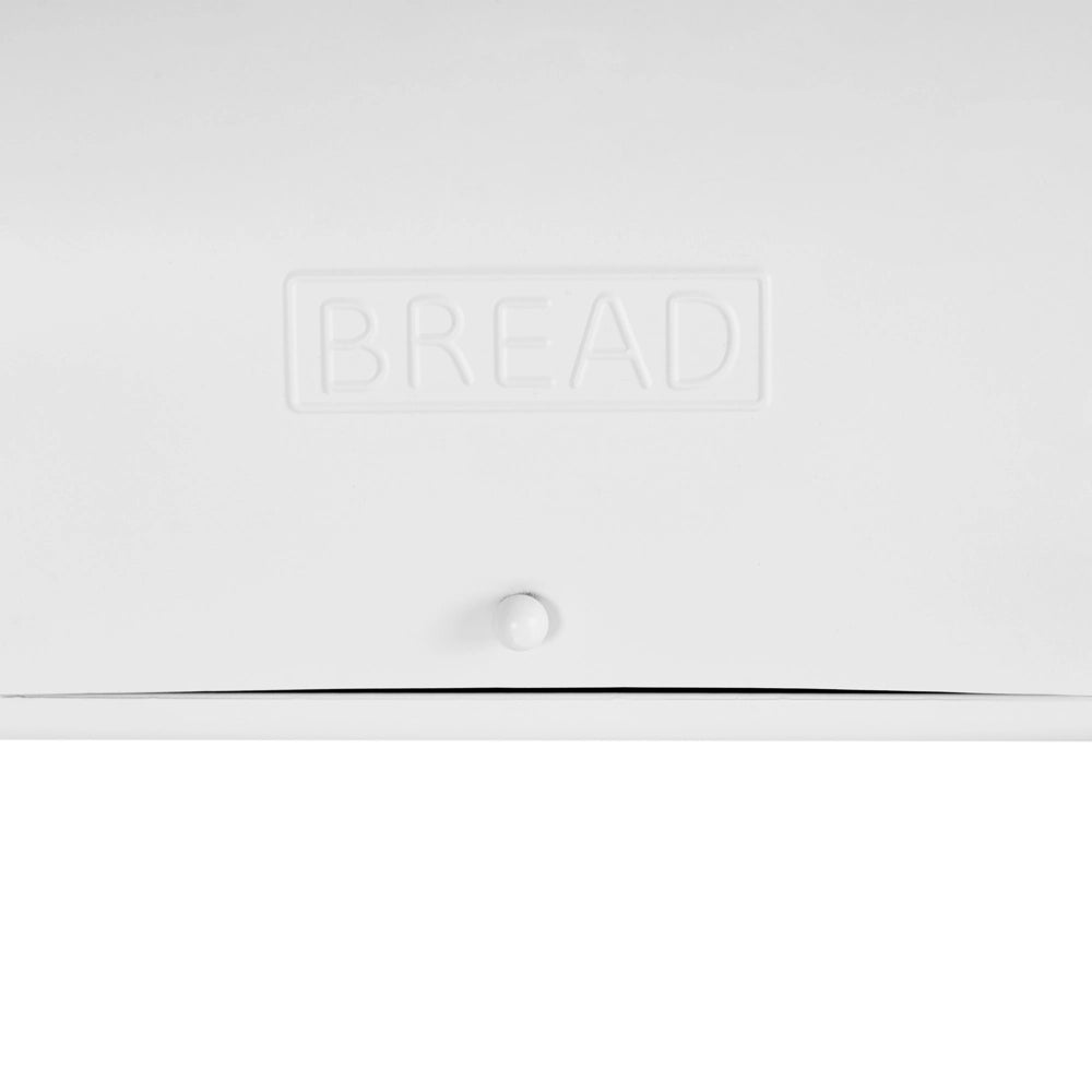 Cestino per pane bianca in metallo 39 x 24 x 21 cm decorativa ed elegante con coperchio
