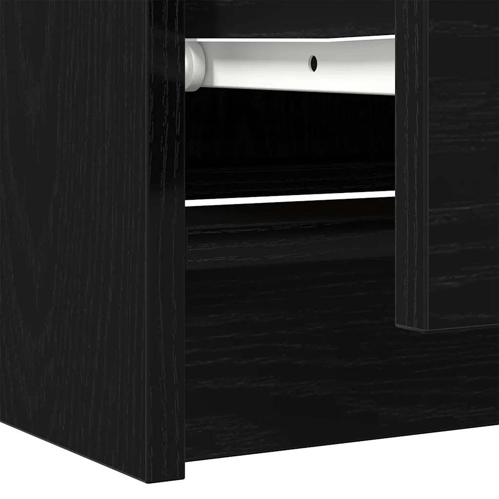 Mobile Porta TV Nero 60x35x54 cm in Legno Multistrato