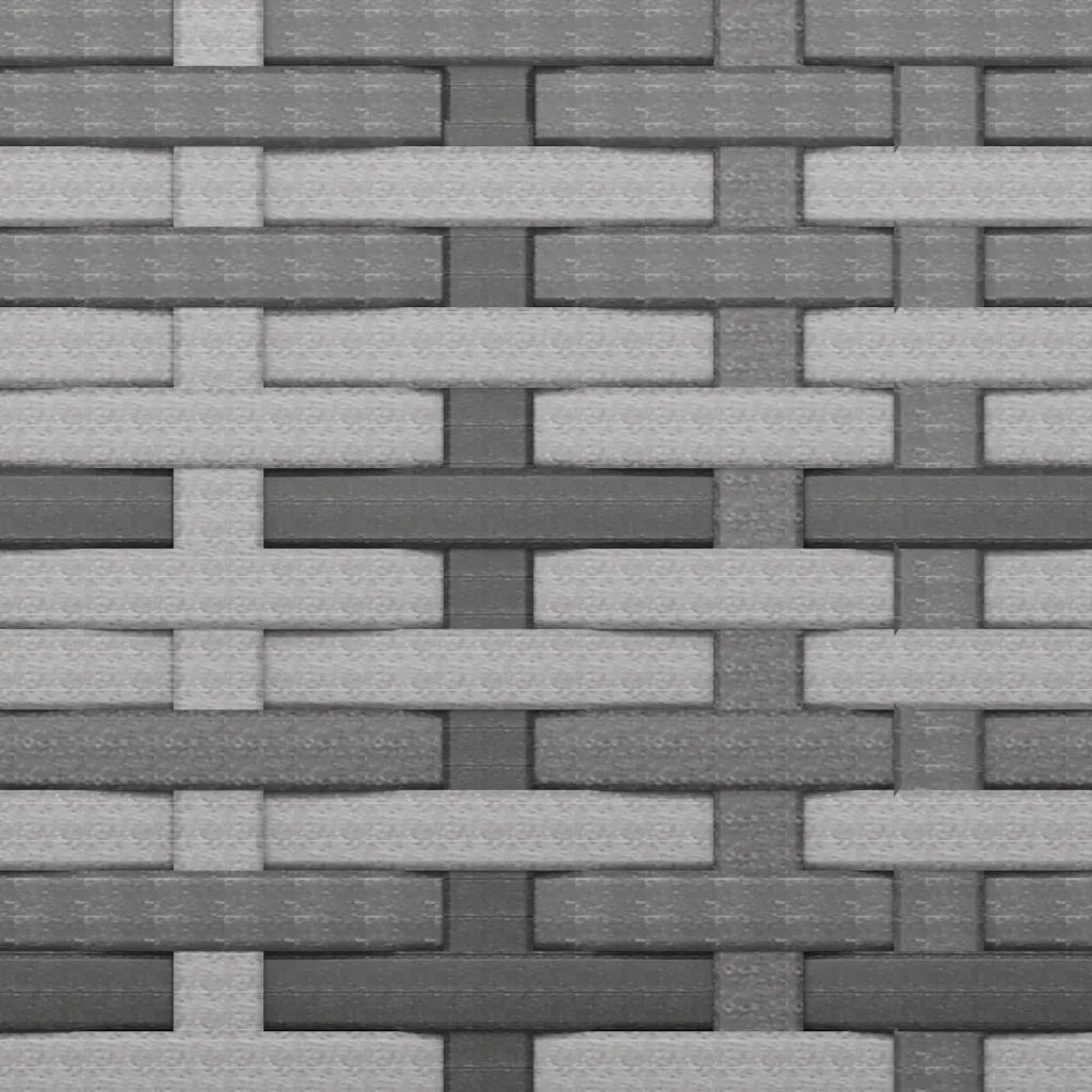 Poggiapiedi da Giardino con Cuscini 4 pz Grigio in Polyrattan CFW3952156