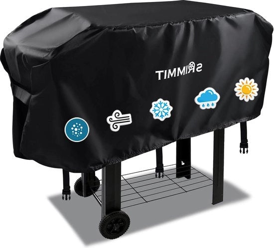 Copertura per Griglia 36 Pollici in Materiale Resistentissimo, Impermeabile, per Griglia da Barbecue BBQ all'aperto - Aggiornata con Trattamento a Nanoceramica - Adatta per 1554 1825 - Nero
