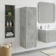 Mobiletto da Bagno a Muro Grigio Cemento 33 x 34,5 x 100 cm 890525