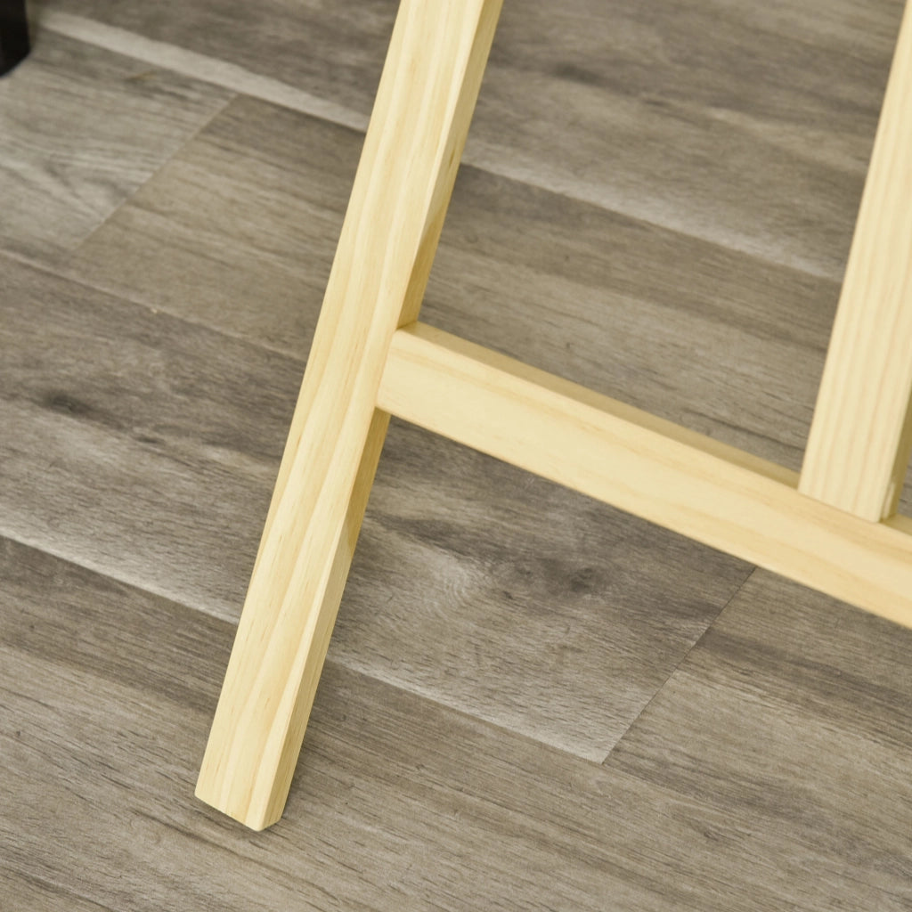 Cavalletto da Pittura in Legno con Pennello ¨C Minimal ¨C 51,5x71,5x134,5cm Naturale