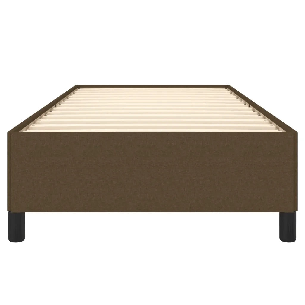 Giroletto senza Materasso Marrone Scuro 100x200 cm Tessuto