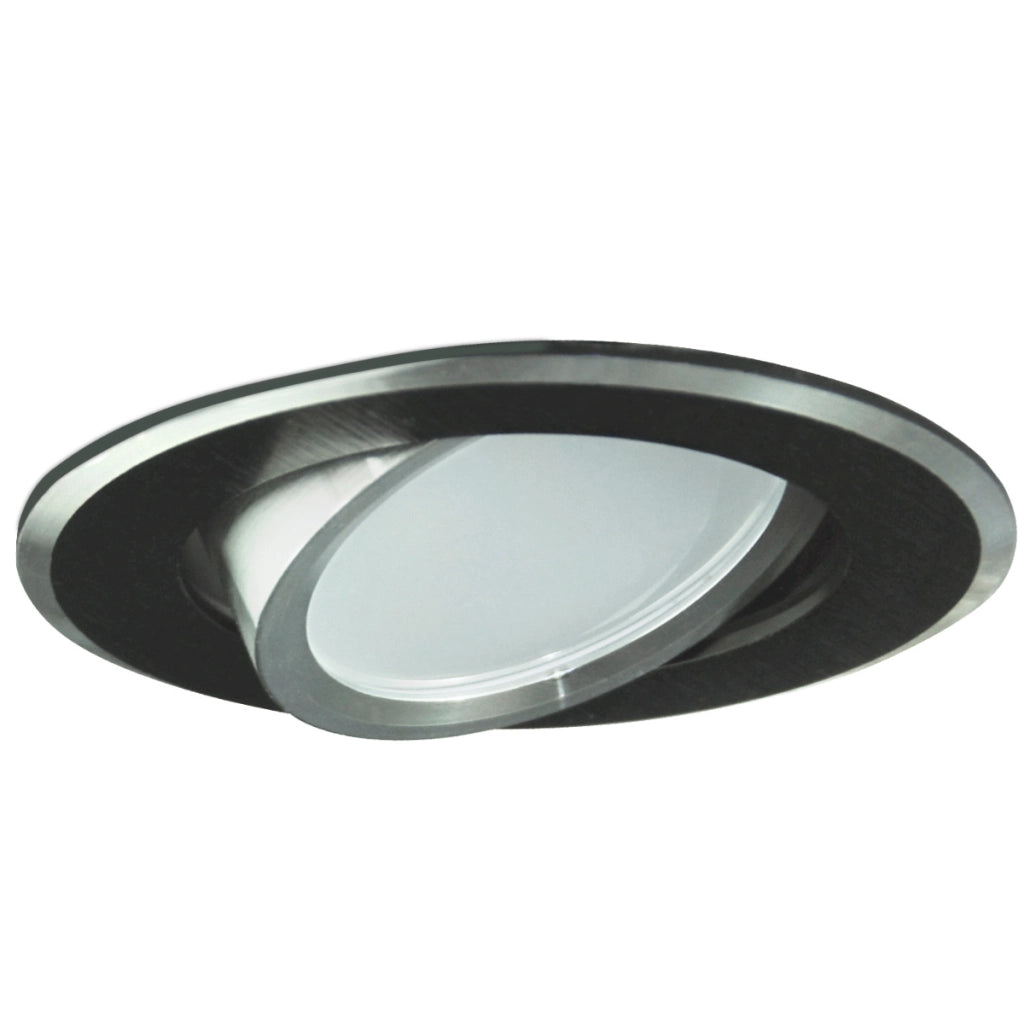 Set 3 faretti LED incasso tondi neri GU10 Polux OLAL