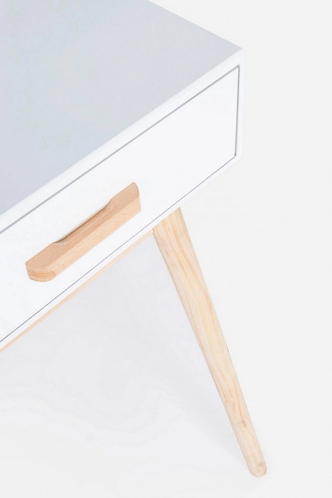 Consolle con Specchio Legno Bianco Moderna da Interno - EXCEPTIONAL