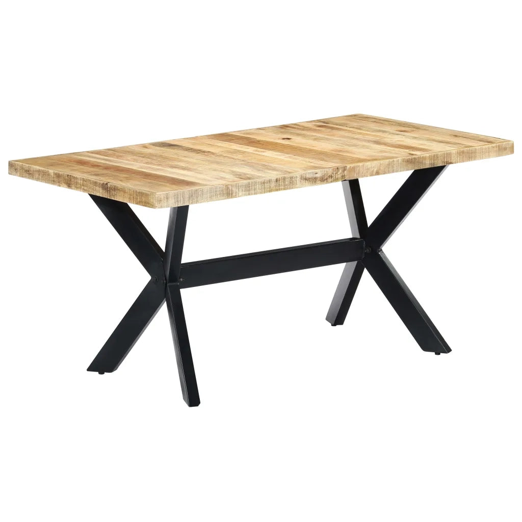 Tavolo da Pranzo 160x80x75 cm in Legno Massello di Mango  cod mxl 29855