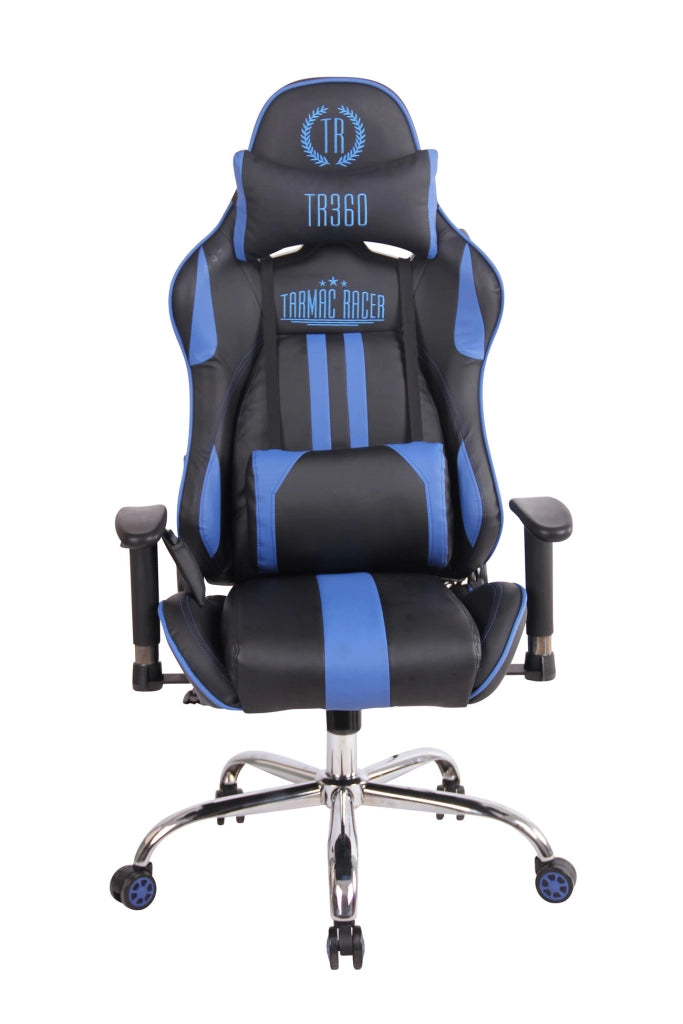 Sedia Ufficio Massaggiante Limit XM In Similpelle Nero/blu
