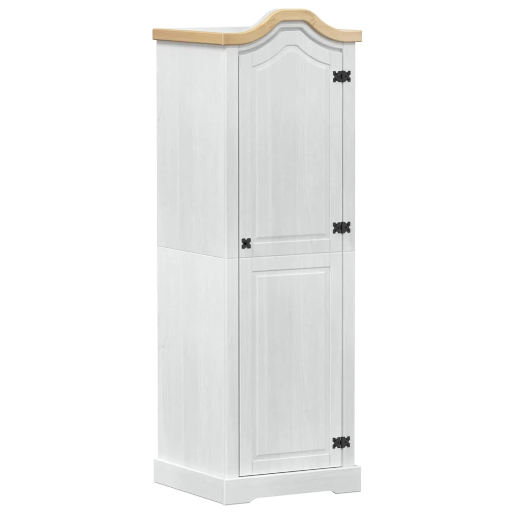 Armadi con lo scaffale Bianco 55 x 52 x 170 cm Pino massello CFW4306799