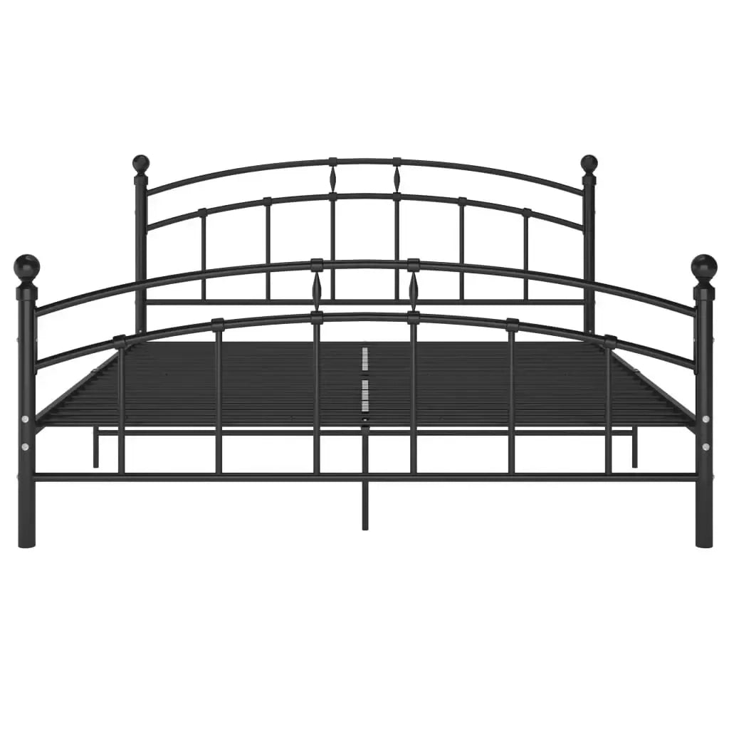 Giroletto-Struttura Letto Nero in Metallo 160x200 cm 110294