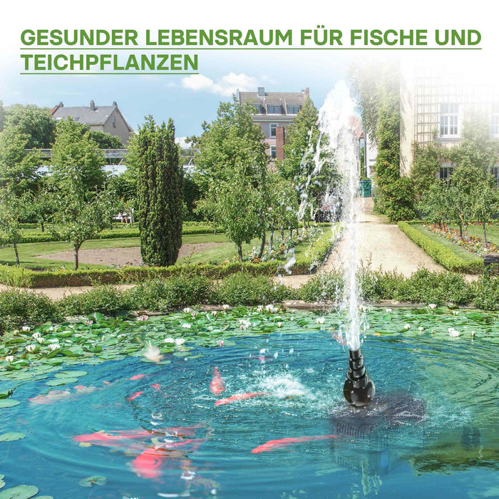 CDF-3800 24V DC Pompa laghetto 3600 l/h 20 W Protezione contro blocco e funzionamento a secco