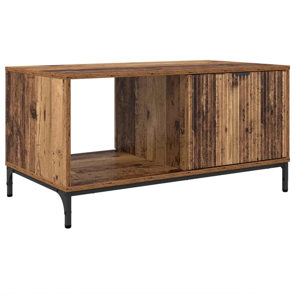 Tavolino da salotto con cassetto Legno vecchio 90 x 49 x 46 cm 883452